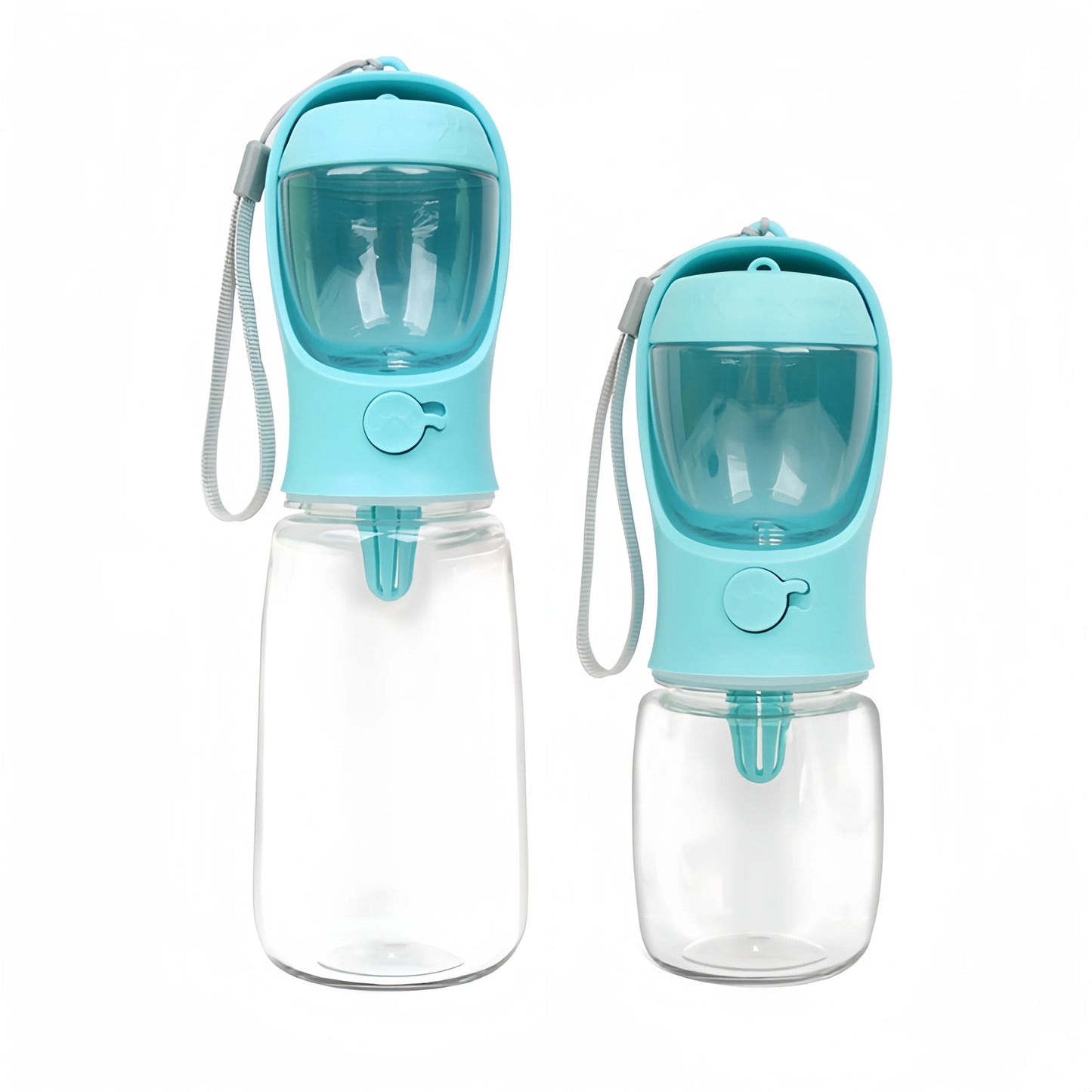 Bouteille d'eau de voyage portable pour chien et chat avec distributeur de nourriture – Matériau de qualité alimentaire, solution pratique d'alimentation et d'hydratation pour animaux de compagnie